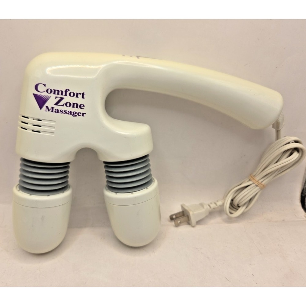 Comfort Zone Massager THM-3 Twin Head 2 Speed Tested Works Powerful